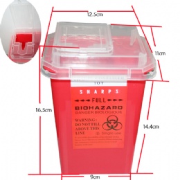HS41 sharp apparatus collecting bin Red