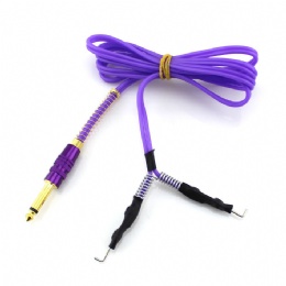 silicone clip cord  bright purple