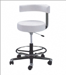 TF54 Commercial Grade White Medical Dental Tattoo Salon Stools Chairs With Back